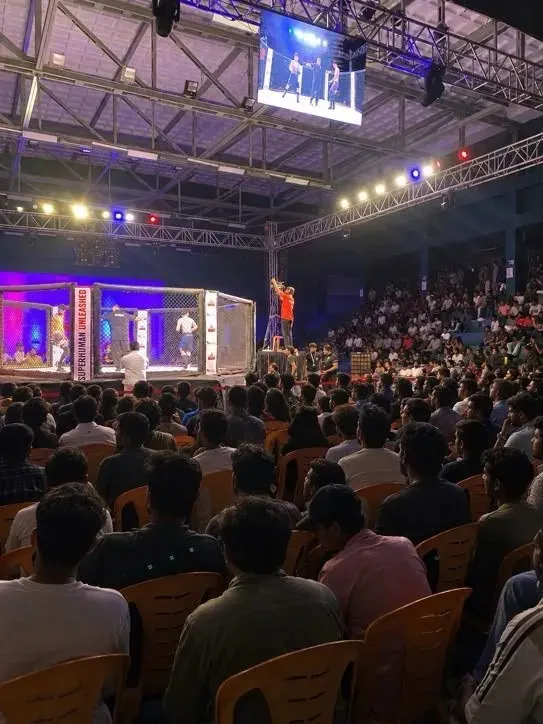 Packed arena at Superhuman Unleashed