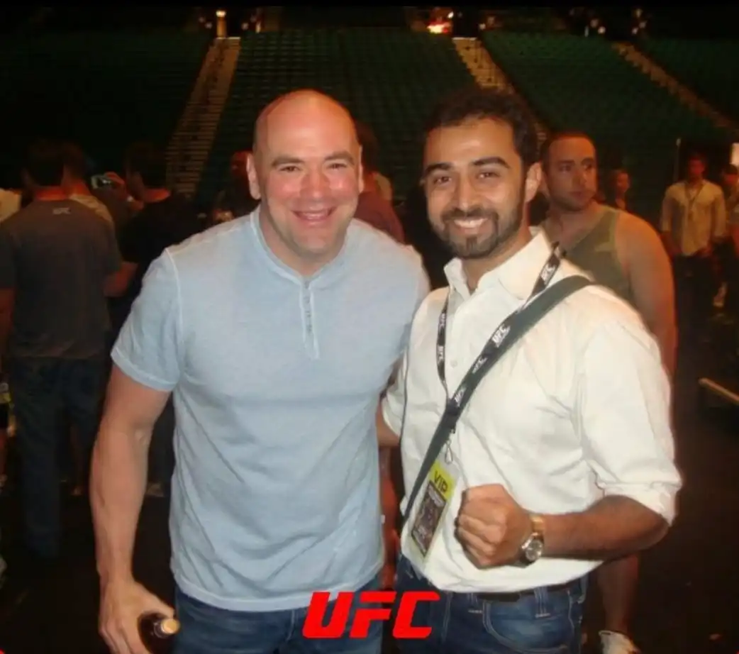 Somesh Kamra With Dana White